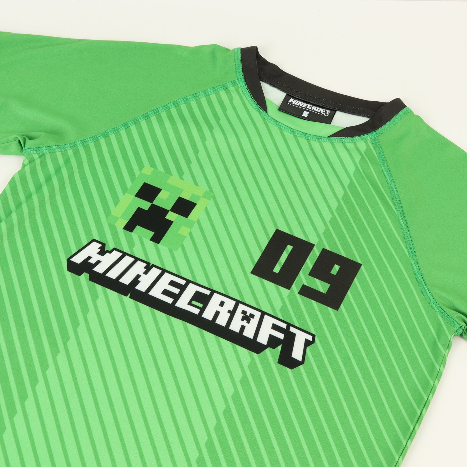 Conjunto Niño Futbol Verde Minecraft